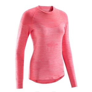3/$30 Decathlon Btwin 500 Women Long Sleeve Cycling Base Layer Pink